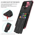 thumbnail image 4 of Decase for Motorola Moto G Stylus 5G 2021 Wallet Case with Credit Card Holder Stand Kickstand Slim Rugged Shockproof Heavy Duty Armor Military Grade Protective Phone Case, Pink, 4 of 9