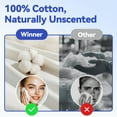 thumbnail image 6 of Winner Face Towels, 100% Cotton Disposable Face Towel, Clean Face Towelettes XL, Odor-Free, Ultra Soft Makeup Remover Wipes for Sensitive Skin, Biodegradable, 165 Count, 3 Pack, 6 of 10