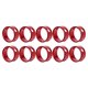 thumbnail image 1 of WASHWEPE 10Ud Hebillas De Para Tienda Camping Rojas Aluminio Duradero Y Portátil, 1 of 5