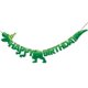 thumbnail image 1 of Banner de cumpleaños Sacguguber con diseño de dinosaurio verde para niños y niñas, 1 of 7