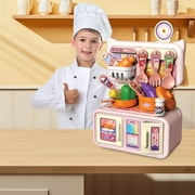Dadatutu Kitchen Play Toys Set, Cooking Playset with Cookware Utensil Toys, Pan, Pot, Play Food for Kids, Role Playing Game for Kids, Gift for Boys Girls