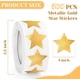 thumbnail image 2 of 500 pegatinas metálicas de estrella dorada, pegatinas autoadhesivas metálicas con purpurina de 1 pulgada, pegatinas brillantes de estrellas brillantes, etiquetas de tabla de comportamiento de, 2 of 3