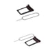 thumbnail image 1 of 2 X Pieza de reparación de ranura de bandeja de Herramienta de cvija para S6 G890A Sunnimix Soporte para bandeja de tarjeta SIM dual, 1 of 8