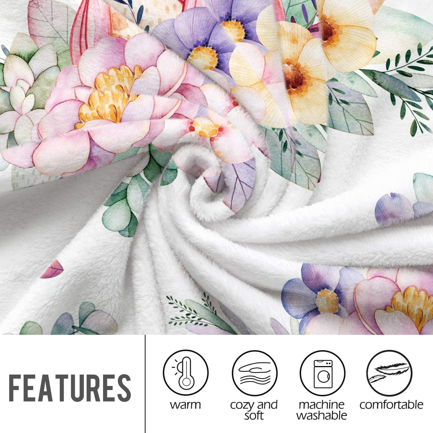 Maple Leaves Blanket Gifts for Women Girls Boys, Autumn Maple Leaves Butterfly Decoration for Home Bedroom Dorm Thanksgiving Day Halloween, Soft Fluffy Lightweight Throw Blankets 50"x60"