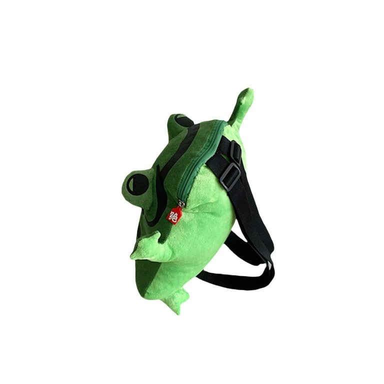 ELF Women Plush Frog Backpack Lightweight Cute Travel Daypack Bookbag for  School Travel Outdoor