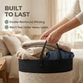 thumbnail image 6 of 65L Extra Large Oatmeal Woven Cotton Rope Blanket Basket & Laundry Hamper with Reinforced Handles, Machine Washable Storage Bin for Pillows, Comforters & Toys, Perfect for Living Room, 6 of 6
