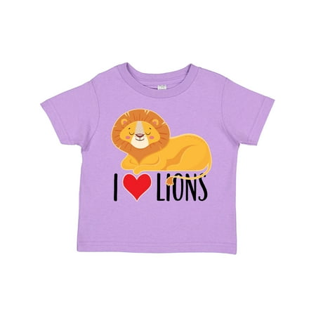 

Inktastic I Love Lions Gift Toddler Boy or Toddler Girl T-Shirt