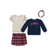 thumbnail image 2 of Little Lass Toddler Girls' 4-Piece Skort Set, Sizes 2T-4T, 2 of 8
