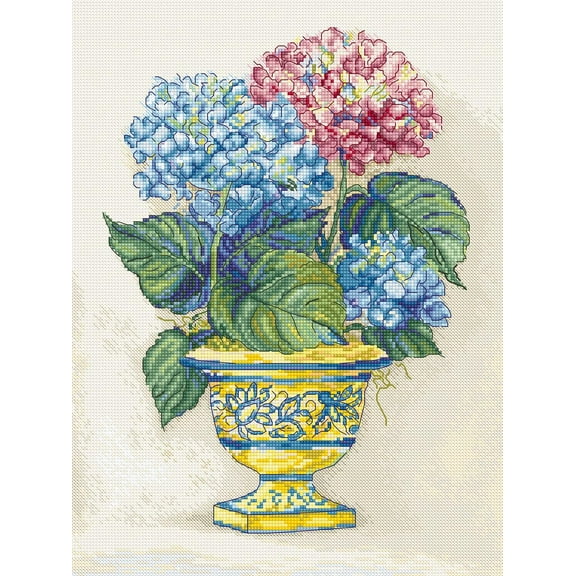 Hydrangea Blooms L8065 Counted Cross Stitch Kit
