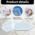 thumbnail image 6 of VEGCOO 7Pcs Resin Silicone Coaster Mold Set silicone mold coasters, silicone molds for concrete casting mold, home decoration, household kitchenware trays for DIY, etc, 6 of 7