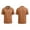 01#Brown, variant on Polo Shirts for Men Short Sleeve Solid Color Pique Knit Classic Collared Shirts Men's Golf Shirts Casual Work Shirts Gray 2XL