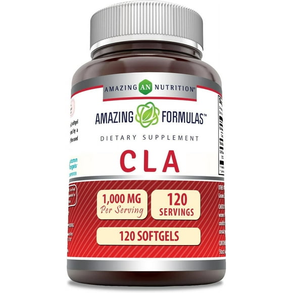 Amazing Nutrition CLA Ácido Linoleico Quemador Grasa 1000mg