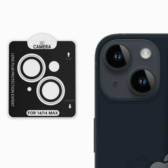Goaxuzt iPhone Camera Lens Protector for iPhone 14 14 Plus Shockproof Camera Screen Cover Film, Clear