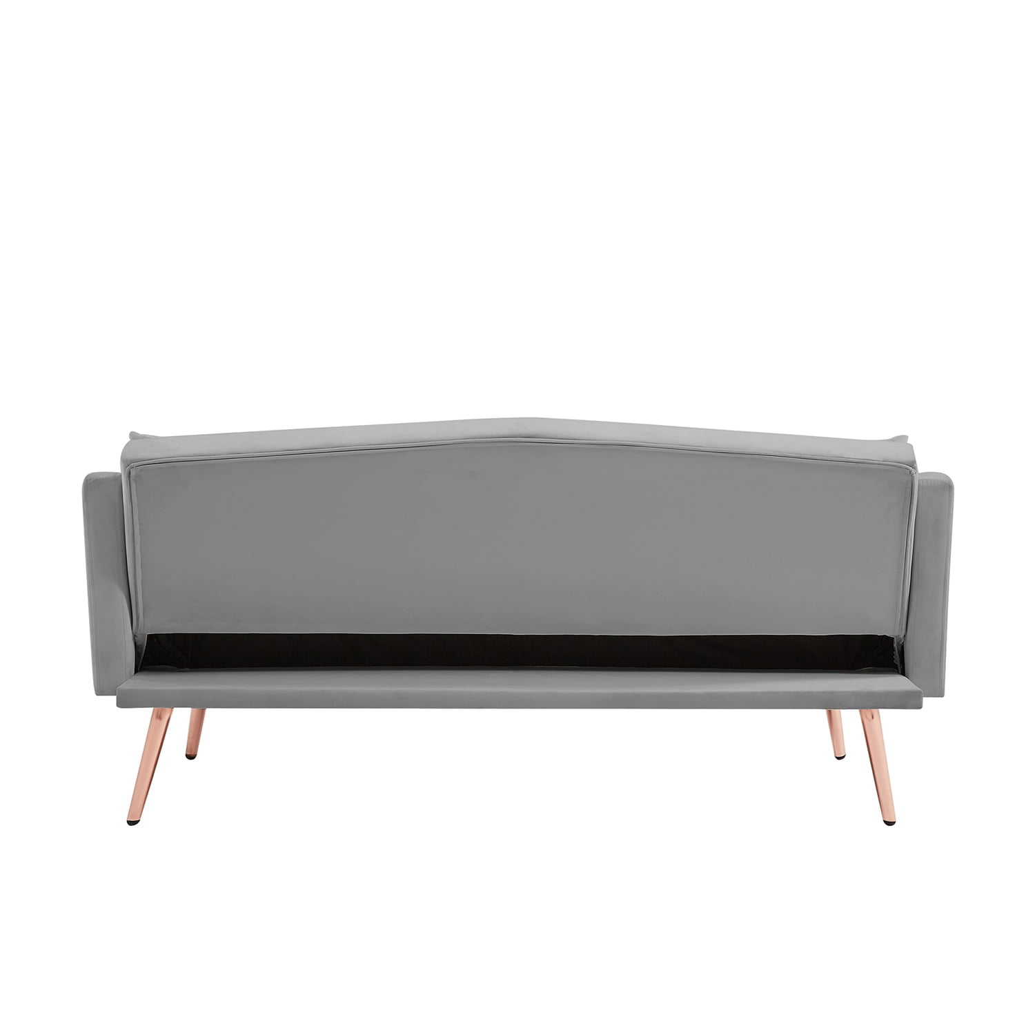 Resenkos Sofa Bed Convertible Sofa Sleeper 61.5" Sofa for Bedroom Fabric Compact Living Space Couch for Apartment and Room, Grey