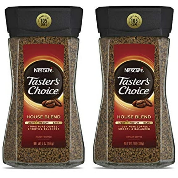Nescafe Taster's Choice House Blend Instant Coffee, 7 Ounce (Pack of 2)