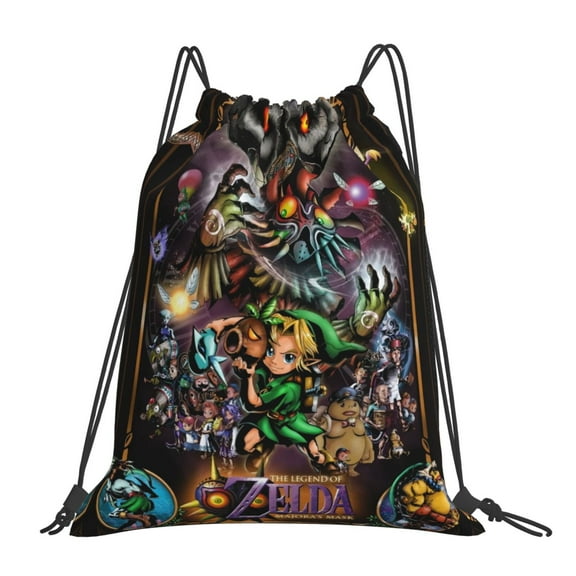 The Legend Of Zelda Drawstring Bags Waterproof Sports Backpack Gym Yoga Sack Travel String Bag for Women Men