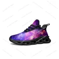 thumbnail image 1 of Zapatillas deportivas Galaxy Celestial Flats para hombre y mujer, deportivas de alta calidad con cordones, de malla, hechas a medida, color negro, 1 of 6