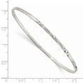 thumbnail image 2 of Sterling Silver Diamond Cut Slip-on Bangle (Weight: 4.2 Grams, Length: 8 Inches), 2 of 2