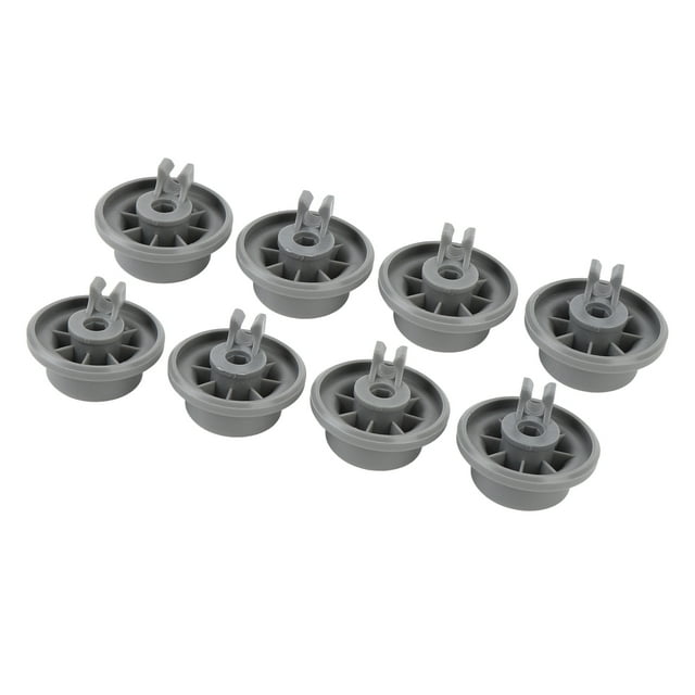 Dishwasher Lower Rack Wheel Replacement, Glossy 165314 Dishwasher Lower Rack Wheels ABS Plastic 8Pcs for Home