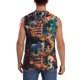 thumbnail image 4 of Fotbe Whimsical Animal Spiral Men's Camiseta sin Mangas Estampada para Hombres, Playera Casual para Gimnasio, Entrenamiento, Playa-XX-Large, 4 of 7