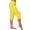 Yellow, variant on Zysthvn Casual Capri Pants for Women Yoga Workout Leggings Gym Crop Pants for Women Striped High Waisted Elastic Waist with Pockets