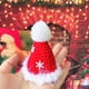 thumbnail image 3 of Perros Gatos Sombrero Capa Bufanda Serie de Navidad Patrón Vestir Agradable para la piel Mascota Cosplay Cono de Navidad Sombrero Bufanda Mantón Foto de mascota (S Rojo), 3 of 5