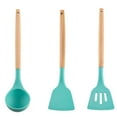 thumbnail image 3 of GOOHOCHY 1 Set Kitchenware Spatula and Spoon Ladle Cooking Utensils Green, 3 of 8
