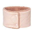 thumbnail image 1 of Bufanda de cuello de terciopelo grueso y cálido para mujer con botón a presión y tejido sólido., 1 of 2