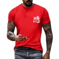 thumbnail image 1 of T-shirt à Imprimé Cocotier à la Mode pour Hommes, Manches Courtes, Col Rond, Décontracté, Tendance Fleur pour Hommes, Haut Basique Stylé, 1 of 4