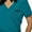 CARIBBEAN BLUE, variant on Stretchy Scrubs Women's Jogger Scrub Set In Regular and Petite Jogger Scrubs with Tuck-In Top for Women