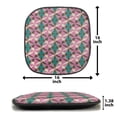 thumbnail image 6 of Abstract Chair Seating Cushion, Continuous Geometric in Pastel Tones, Soft Seat Pads for Office with Anti-slip Backing, 16"x16", Multicolor, by Ambesonne, 6 of 6