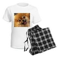 thumbnail image 4 of CafePress - Happy Pomeranian Women's Light Pajamas - Women's Short Sleeve Print T-Shirt and Pants Light Cotton Pajama Set, 4 of 7