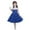 Blue, variant on FAOWME Kids Girls Strap Spliced Polka Dot Vintage Children Dress Princess Dress White 5-6 Years