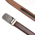 thumbnail image 6 of Mens Genuine Leather Ratchet Belts Adjustable Automatic Buckle Size 30-40 Brown, 6 of 8