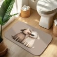 thumbnail image 6 of 1pc A cute duckling Absorbent Non-Slip Bathroom Thickened Flannel Rug Decor,Soft,Quick Drying,Suitable For Indoor/outdoor Use,Bathrooms,Bedrooms,Kitchens,Terrace,Laundry Rooms,16"x24", 6 of 7
