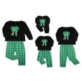 thumbnail image 4 of Matching Family Pajamas Sets Christmas PJ‘s Sleepwear Printed Top with Plaid Bottom 12-18 Months, 4 of 6