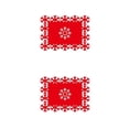 thumbnail image 2 of Matsuzay Manteles individuales de Fiesta de Navidad Cena de boda de invierno Aislamiento térmico Estera de comedor no tejido verde Rojo/35*25cm 2piezas, 2 of 6
