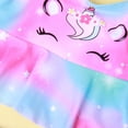 thumbnail image 5 of Traje de baño dividido para niñas con volantes de unicornio colorido, traje de baño para niñas, cómodo y elástico, 5 of 5