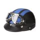 thumbnail image 3 of Casco de moto scooter abierto medio cuero con visera gafas uv estilo retro vintage 54-, 3 of 5