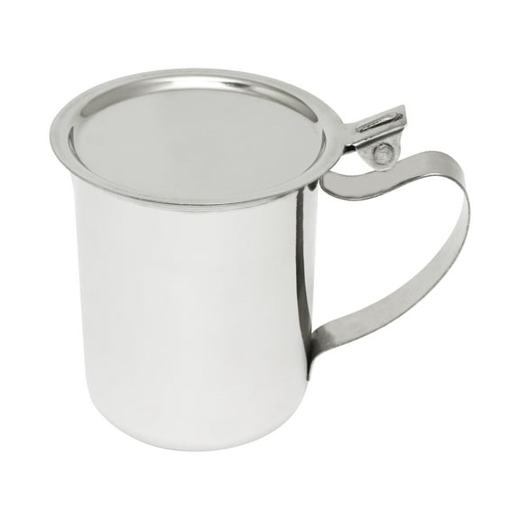 Excellante 10 oz stainless steel stacking pot, comes in each