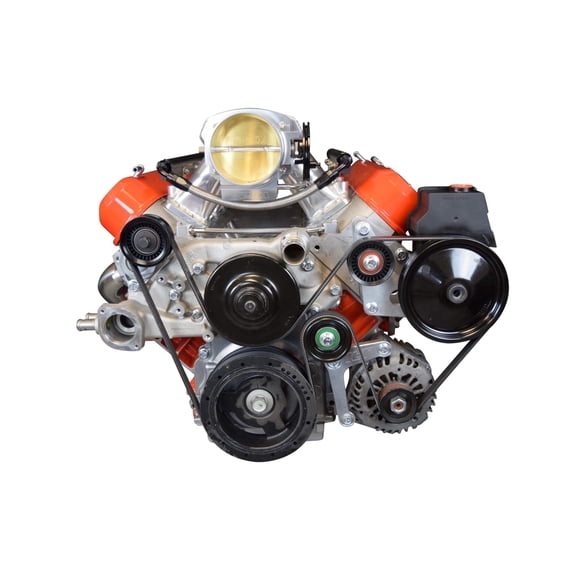 ICT Billet LS Corvette Low Mount Alternator, Power Steering Pump Brackets LSX LS1 LS3 LS2 551769-1