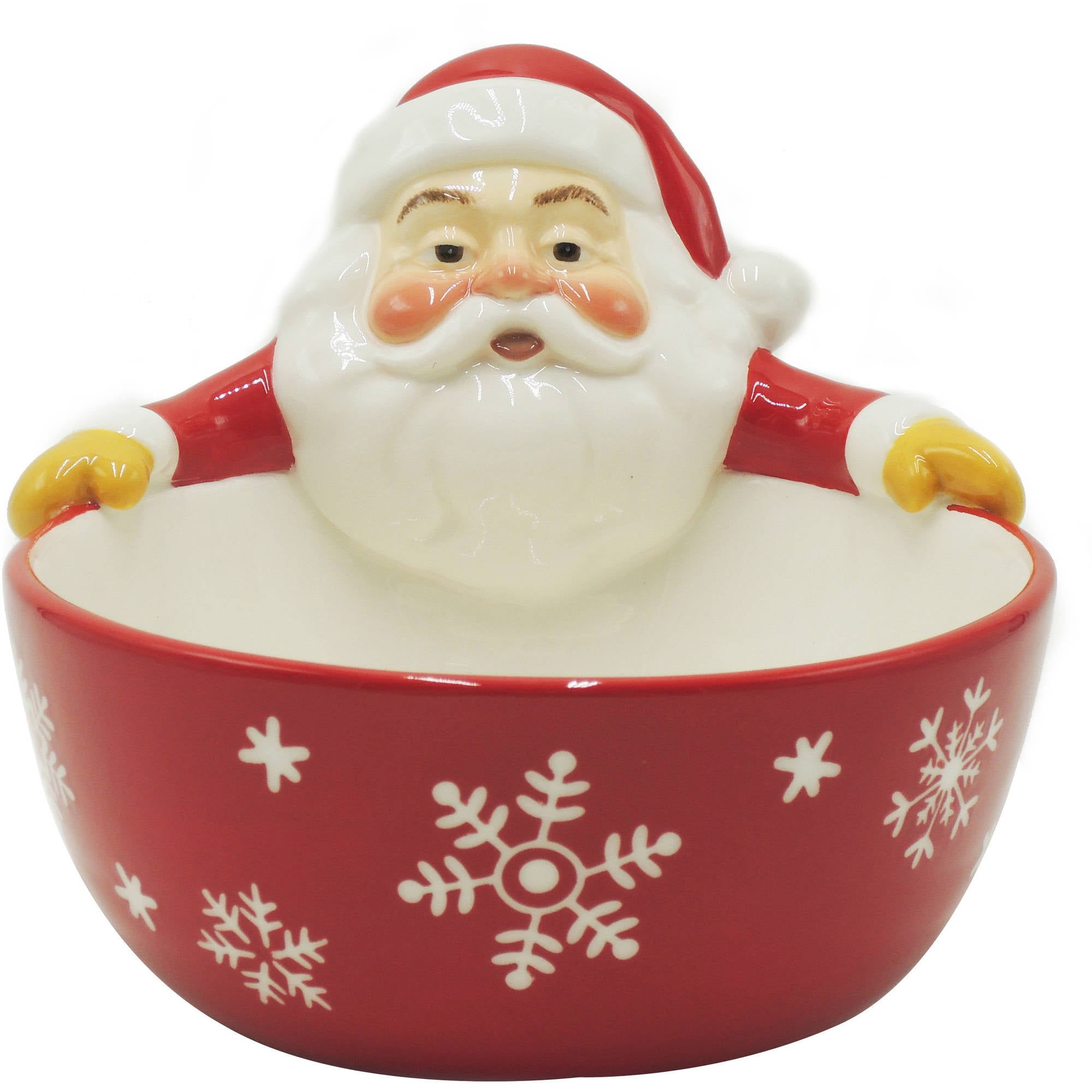 Holiday Time Figural Santa Bowl, Set of 4