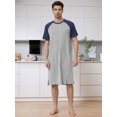thumbnail image 3 of Camisón para hombre Lars Amadeus Gris claro L, 3 of 6