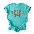 thumbnail image 7 of Teach Camo Varsity T-Shirt for Women - Coquette Bow Graphic Tee - Camouflage Teacher Shirt Seafoam Shirt Adult X-Large, 7 of 7