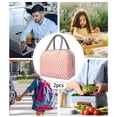 thumbnail image 2 of TIELUTT 2PCS Insulated Lunch Bag Portable Bento Bag Battery Operated Food Warmer Camping Lunchboxes Men Large Lunchbox for Men Large Thermal Lunch Bags for Women Fit and Fresh Lunch Bag Shoulder Stra, 2 of 4