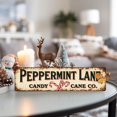 thumbnail image 4 of Pepermint Lane Candy Cane Co. Vintage Metal Sign Christmas Winter Home Decor Wall Art for Kitchen, Living Room, Entryway Decorative Signs & Plaques 4x16 Inch, 4 of 6