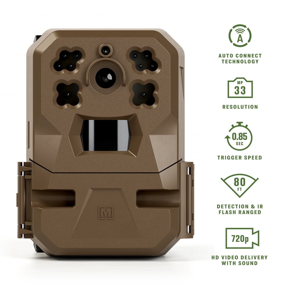 Moultrie Edge Cellular Trail Camera - 33MP - 720p Video - Nationwide 4G LTE - HD Video-Audio - Built in Memory - Cloud Storage