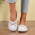 thumbnail image 6 of Wowcloth Women's Closed-Toe Slides – Summer Lightweight White Non-Slip Retro Fashion for Casual Wear with Dresses, 6 of 9