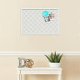 thumbnail image 3 of PinPix 27x18 Custom Cork Bulletin Board Diamond Modern Pattern Grey Poster Board Has a Fabric Style Canvas Finish, Framed in Diamond Modern Pattern Grey, by ArtToFrames (PinPix-1802), 3 of 5