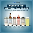 thumbnail image 3 of Frost Buddy Frost Buddy Universal Can Cooler - Fits All - Stainless Steel Can Cooler for 12 oz & 16 oz Regular or Slim Cans & Bottles - Stainless Steel Insulated Stainless Steel Royal Drink Sleeves, 3 of 7